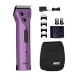 Wahl Canada Arco Purple with Paws, Professional Clipper With Continuous Cordless Operation, Astonishing Cutting Power, Exceptionally Light-Weight and Quiet with 5 Position Adjustable Blade, Cool Running Blades and Cool Bodied Clipper, Resist’s Rust and Corrosion - Model 59156