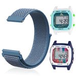 Snyeest Replacement Nylon Band Compatible with Freestyle Shark Classic Watch, Adjustable Quick-drying Strap for Shark Classic Leash & Clip Watch（Watch Not Included）, Cape Blue,L