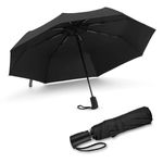 PENTOM Umbrella Automatic Open Travel Umbrella with Wind Vent,Umbrella big size for men, Umbrella for girls, Umbrellas for rain,Windproof Umberalla Large for Man & Women (Black)