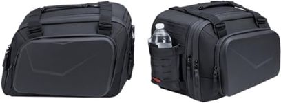 Kuryakyn 5293 XKursion XB Fast Lane Expandable Motorcycle Travel Luggage: Weather Resistant Throw-Over Saddlebags, Black