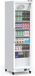 Towallmark Commercial Display Refrigerator, 12.4 Cu.Ft. Beverage Refrigerator Display Fridge, Upright Glass Door Merchandiser Fridge Beverage Cooler with LED Light, Adjustable Shelves