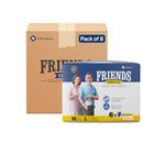 Friends Premium Adult Diaper L Size Pants | 80 Count (Large) | Waist 30-56 inch |12 Hrs Protection | Leakproof | Quick & Even Absorption | Unisex| Wetness Indicator | Odour Lock | Superior Softness | Elastic Waist & Anti-Bacterial Absorbent Core