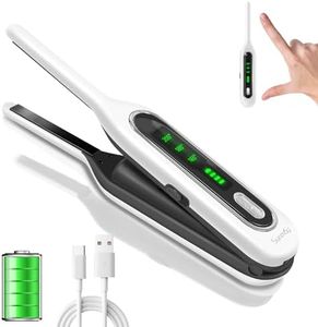 SUNMAY Voga Mini Wireless Hair Straightener for Short Hair, 3/10 Inch Small Pencil Straightener for Pixie Cut and Beard, Portable 2-in-1 Wireless Hair Straightener and Curler for Travel