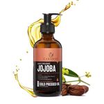 CARAWAY Jojoba Oil Cold Pressed - Organic Jojoba Oil for Face and Hair Growth - Multiple Uses - 8 oz / 236 ml