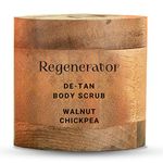 Nature4Nature Regenerator: De-Tan Body Scrub With Walnut, Chickpea & Olive Oil For Moisturizing & Nourishing Skin | Removes Tan, Dirt & Dead Skin For A Soft & Smooth Skin | For All Skin Type | Made With Pure, Organic & Natural Ingredients | For Women & Men | 60 Grams