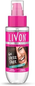 Livon Hair Serum for Men & Women | Frizz-free, stronger and shinier hair | Sulphate & Paraben free| For All Hair Types | Lightweight & Non Greasy | Enriched with Argan Oil & Vitamin E | 3.3 Fl.Oz