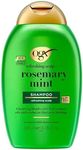 OGX Refreshing Scalp with Rosemary Mint Shampoo, Clarifying Blend to Remove Excess Oil and Residue, Clears Away Buildup, Sulfate Free, 385ml