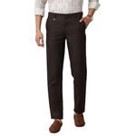 Linen Club Pure Linen Brown Solid Casual Trouser for Men(Size:-30)-LCTRCHB910683