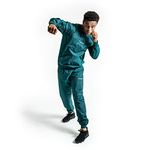 BOXRAW Hagler Professional Sauna Suit 1.0 Top & Bottoms Non Rip Sweat Suit Boxing MMA Training Gym (Green - XL)