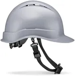 ACERPAL Cap Style Vented Grey Solid Color OSHA Hard Hat with 6 Point Suspension