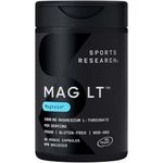 Sports Research Magtein Magnesium L-Threonate Capsules - Magnesium Supplement for Memory, Focus & Cognition - Magnesium L Threonate Supports Brain Health, Sleep & Mood - 2000mg, 90 Capsules for Adults