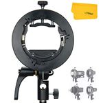 Godox S2 New S-type Flash Holder Bracket Bowens Mount for Godox V1 V860II AD200 AD400PRO TT350 TT685 Speedlite with Snoot (S2)