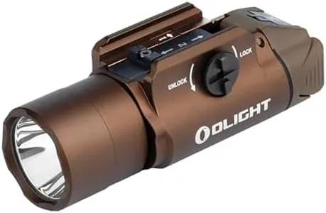 OLIGHT PL Turbo Weaponlight, 800-Lumen 515 Meters Long-Range Tactical Flashlight, 66,300 High Candela Rail-Mounted Light with Strobe Function and Rail Locating Keys, Fits Picatinny and GL Rail