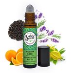 Wild Essentials Motion Ease Essential Oil Roll On, 10ml Motion Sickness, Nausea, Upset Stomach, Vertigo, Dizzy, Seasick, Carsick, Made with Organic Jojoba Oil, Ready to Use, Moisturizer, All Natural