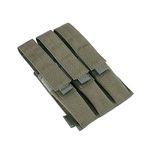 EXCELLENT ELITE SPANKER Tactical Open Top MP7 Kriss Single/Double/Triple Mag Pouch(Triple-Ranger Green)