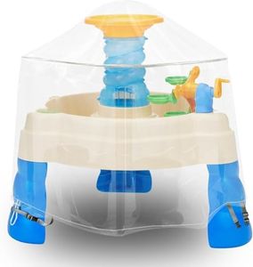 IndigoTempest9 Kids Water Table Cover, Fit Step2 Rain Showers Splash Pond Water Table Waterpark Play Table Cover Outdoor Toys Cover