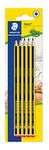 STAEDTLER 120-2 BK5D Noris HB Pencils, 5 Count (Pack of 1), Yellow, Black