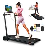 Mobvoi Home Treadmill SE 3 in 1 Folding Treadmill Walking Pad 2.5 HP Compact Portable Under Desk Running Walking Machine with Remote Control LED Display for Home Office 265 LBS 7.6 MPH Easy to Store