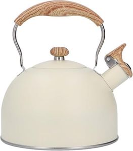 Zarmanuae Whistling Kettle, Stainless Steel Tea Kettle 2.5 L, Whistling Teapot, Ergonomic Handle Teapot, Suitable for Induction and Gas