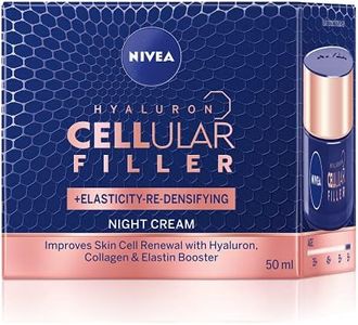 NIVEA Cellular Elasticity & Re-Densifying Night Cream (50ml), Anti Aging Face Cream for Women, Collagen Face Moisturiser, Night Cream with Hyaluron Acid, Collagen & Elastin, skin lotion, facial moisturiser, face cream, moisturizing cream, best face cream, best night cream, best moisturizer for dry skin