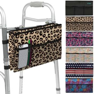 Vive Walker Bag - Accessories Wheelchair Basket Pouch (Water Resistant) - Seniors Caddy Accessory Attachment for Folding, Rolling Walkers - Carry Storage Carrier Tote - Lightweight, Universal Size