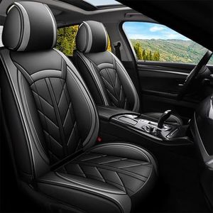 DRIVEMAX 5 Seats Full Set Car Seat Covers Compatible With Kia Sportage1993-2023, Waterproof Breathable Pu Leather Front Rear Car Seat Covers, All-Weather Use Adjustable Auto Seat Cushion Covers,Grey