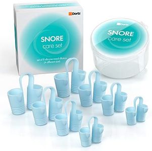 Set of Nose Vents - Effective Snoring Solution - Nasal Dilators, Anti Snoring Devices - Snore Stopper - Sleep Improvement - Relieve Nasal Congestion Due to Deviated Septum (Blue)