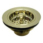 Kingston Brass KBS1002 Cast Heavy Duty Basket Strainer, Polished Brass