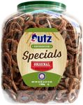 Utz Sourdough Specials Pretzels, Original, 63 oz. Barrel, Classic Pretzel Knot with Rich Sourdough Flavor, Resealable Container, Tasty Party Snack with Zero Cholesterol