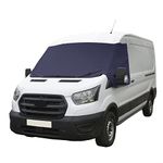 UK Custom Covers Ford Transit Van MK8/MK9 Windscreen Cover - Windscreen Frost Protector/Van Screen Cover Winter and Frostblocker Fits 2014 On RS, Tipper, Leader and Trail (Navy, Plain)