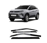 Empica Injection Moulded Side Window Wind Deflector Sun Visor Door Visor Rain Visor Compatible for Tata Nexon 2023 Onwards All Variants (Set of 4 Pieces)