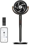 Dreo 43 Inch Smart Standing Fan for Bedroom, 100ft Strong Airflow Cooling Fan, DC Motor Silent Floor Fans, 120°+105° Oscillating Pedestal Fans with 12H Timer, 6 Modes, WiFi/Alexa/Remote Control