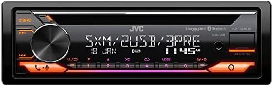 JVC KD-T925BTS 1-DIN Car in-Dash CD Bluetooth Receiver w/Built-in Amazon Alexa