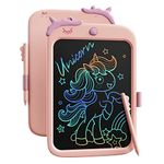 LCD Wrting Board for Kids,10 inch Doodle Board Drawing Pad Tablet with Lock Function, Erasable, Portable, Educational Learning Toy Gifts for 3 4 5 6 Years Old Boys Girls (Pink)