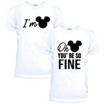 Matching Shirts for Couples His Her Couples Love Shirt Men's Women Funny T-Shirts Set Valentine's Day Birth Days Outfit., White, L