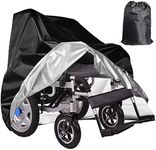 Wheelchair Cover,Electric Wheelchair Cover,Wheelchair Cover for Storage,Waterproof Mobility Scooter Cover, Protector from Dust Dirt Snow Rain Sun Rays,Rolling Walker Cover ，Indoor use