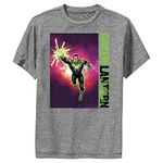 Warner Bros. Boys Green Lantern Fandom Green Lantern Boys Short Sleeve Tee Shirt, Charcoal Heather, XL