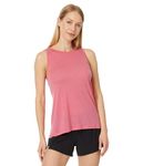 Smartwool Women's Active Ultralite Merino Wool High Neck Tank (Relaxed Fit), Guava Pink, L