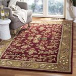 DORNIER RUGS Embossed Carved Handmade Foral Tuffted Pure Woollen Thick Geometrical Runner Carpet for Living Room Gallery Size 2 x 8 feet Bedside Carpet (60X240 Cm Multi