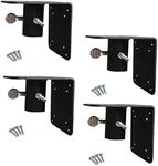Squirrel Stopper 4-Pack Universal Mounting Flange for Bird Houses/Bird Feeders - Mounting Flange for 1" Diameter Poles, Top and Side Mount Flange