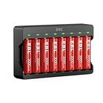 EBL 8 Pack Rechargeable Lithium AA 