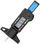 Tire Tread Depth Gauge, with Large LCD Screen of 0-1 Inch mm/inch Conversion, for Cars Trucks and SUV, Black