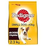 Pedigree Dog Dry Food for Small Dogs <10kg, Vital Protection with Chicken and Vegetables, 2.3kg