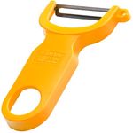 KUHN RIKON, Yellow Original Swiss Peeler, 4-Inch, Set of 1
