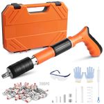 ZALPHARM Mini Steel Nail Gun 5 Gears Power Adjustable Wall Nail Guns for Ceiling,Manual Steel Nails Gun Tool, Concrete Nail Gun, Mini Portable Nail Shooting Machine with 50 Nails