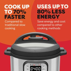 Instant Pot Duo 8L Electric Pressure Cooker – Multi-Use, Stainless Steel