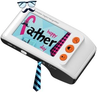 Eyoyo Digital Magnifier Portable Electronic Video Magnifier Reading Aids 3.5 Inch LCD Screen for Low Vision 2x-25x Zoom Foldable Handle