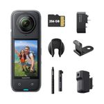 Insta360 X4 Creator Bundle - 8K Waterproof 360 Action Camera, 4K Wide-Angle Video, Invisible Selfie Stick, Removable Lens Guards, 135 Min Battery Life, AI Editing, Stabilization, for Sports, Travel