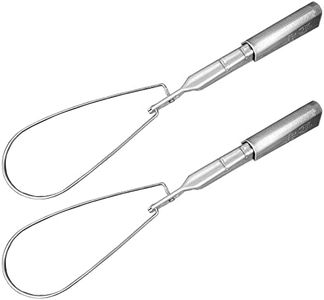 (2 Pack) Airmont Products AP-10942 Aluminum Wedge Clamp, ACSR Range 4-1/0, Stainless Steel Ball Handle, Service Drop Cable Clamp, Tighten Cables, Aluminum Wedge and Shell, Reduce Strain on Conductors