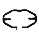 BULLKARTZONE Heavy Duty Metal Diamond Shape Safety Leg Crash Guard with Wrapped Black Rope Compatible for Royal Enfield Bullet 350cc/500cc